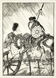 Die Rückkehr des Eroberers, Illustration aus The Kaiser